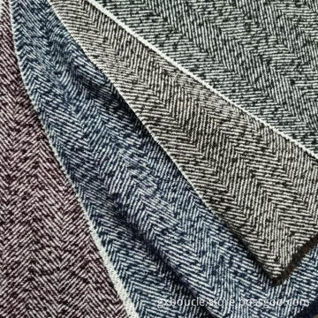 Boucle loops yarn mid. herringbone fabrics